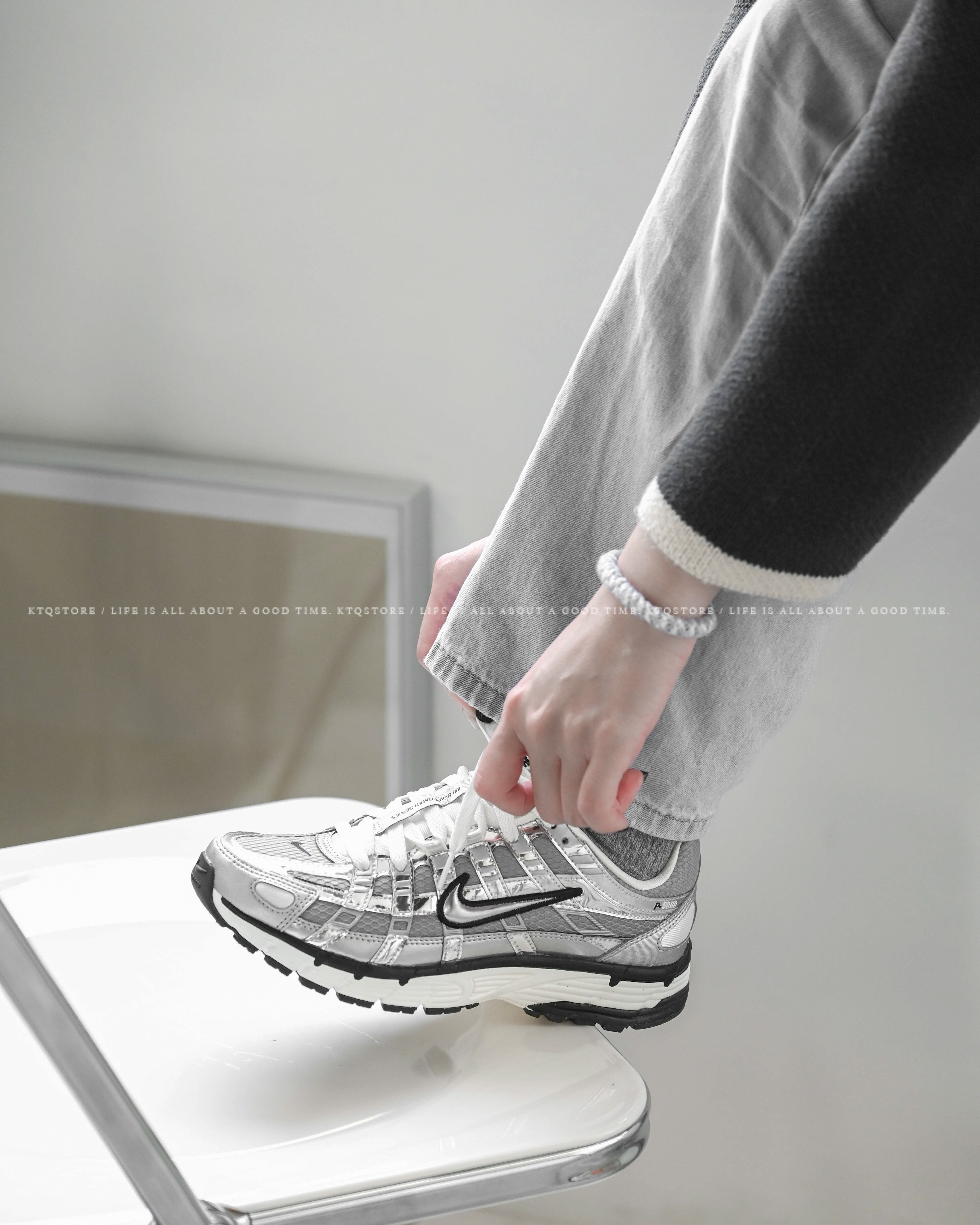 KTQ STORE ‧  Nike P-6000 "Metallic Silver" 老爹鞋 金屬銀 CN0149-001