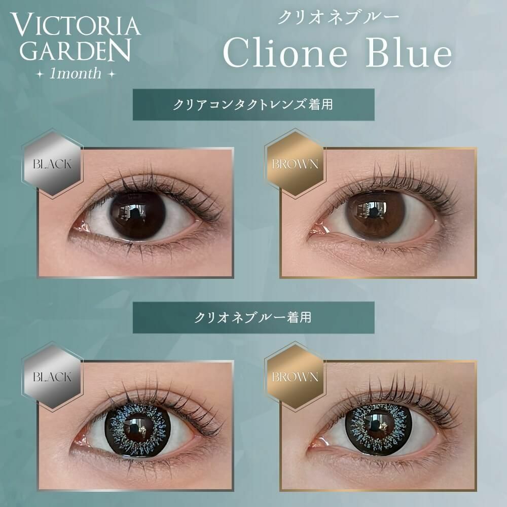 [月拋] Victoria Garden 1 Month Clione Blue｜隱形眼鏡｜每盒2片