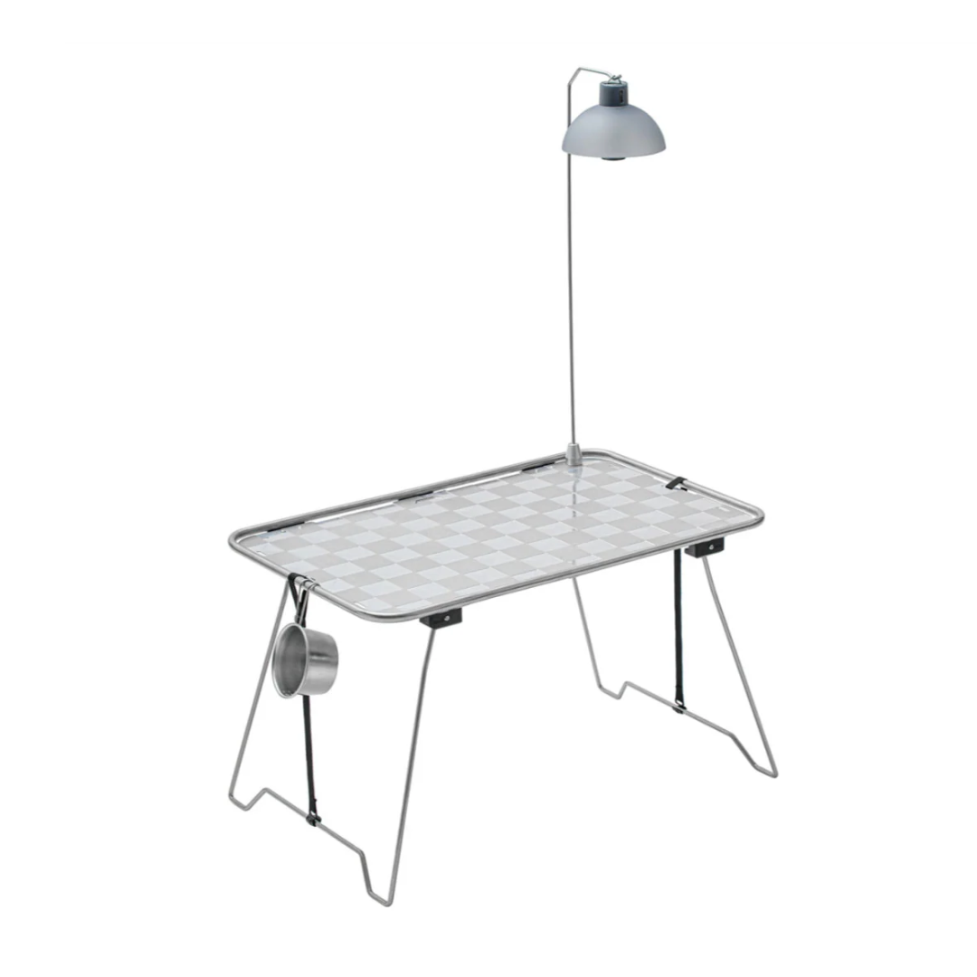 HideOff｜Metal Tube 2P Table Checkerboard Style｜2P 金屬管鋁合金桌套組 (限量經典棋盤款)