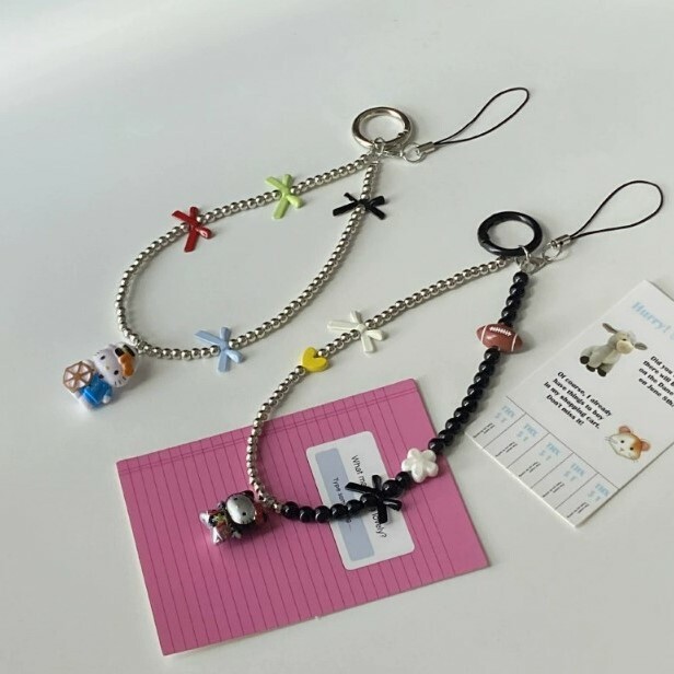 《5595》ins金屬凱蒂貓手機鍊