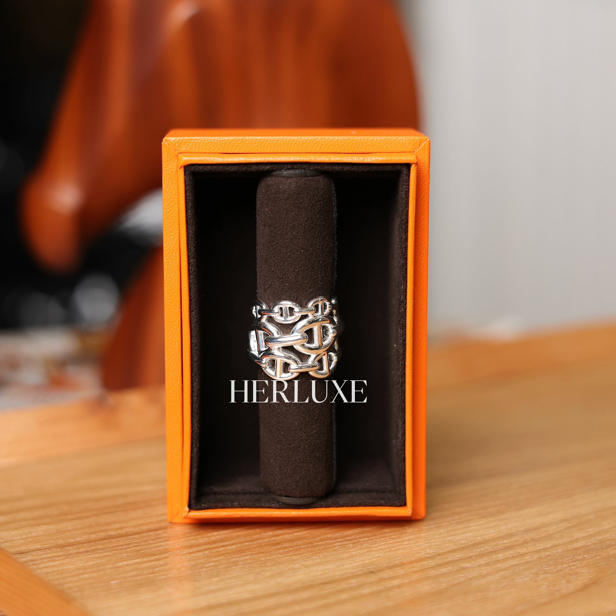 Chaine d'ancre enchainee ring large model AG-925(可預訂size)