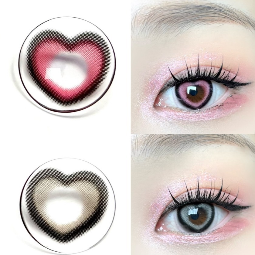 [月拋] COCOView 1 Month Ruri Lens Setting Pink｜隱形眼鏡｜每盒2片