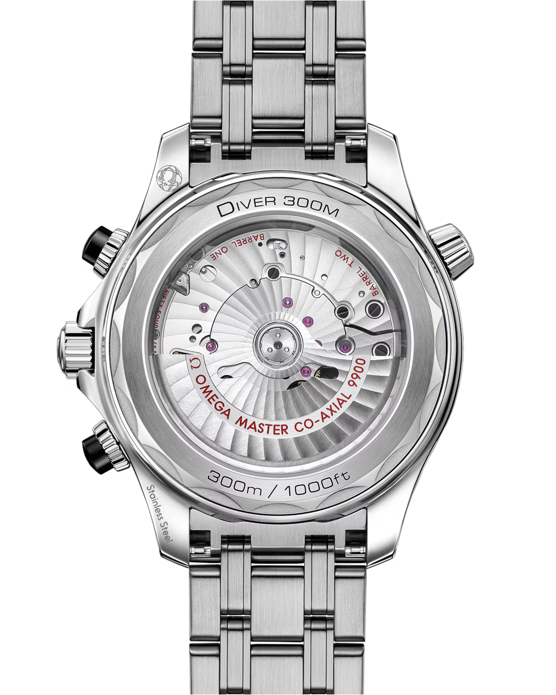 BRAND NEW OMEGA 210.30.44.51.01.001  21030445101001  SEA MASTER 300M STEEL BLACK DIAL STEEL ON STEEL 44MM