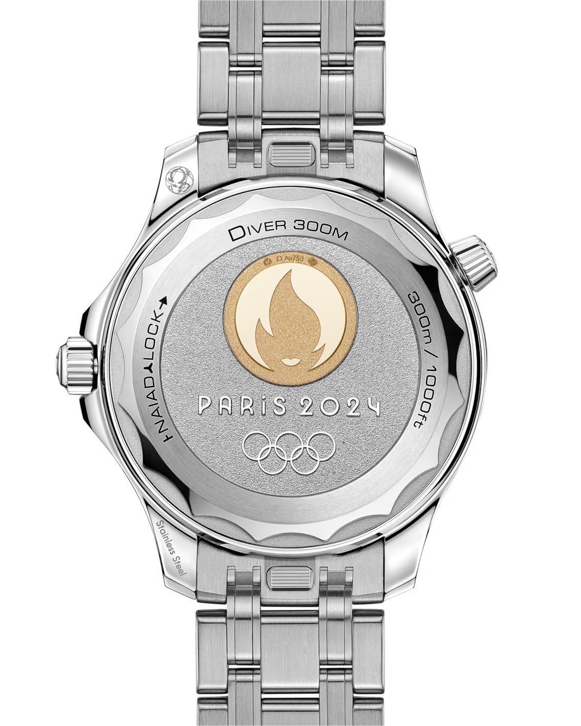 BRAND NEW OMEGA 522.21.42.20.04.001 52221422004001 SEA MASTER 300M OLYMPIC STEEL WHITE DIAL STEEL ON STEEL 44MM