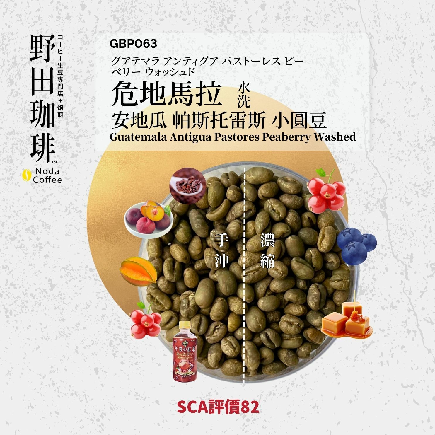 GBP063 危地馬拉 安地瓜 帕斯托雷斯 小圓豆 水洗