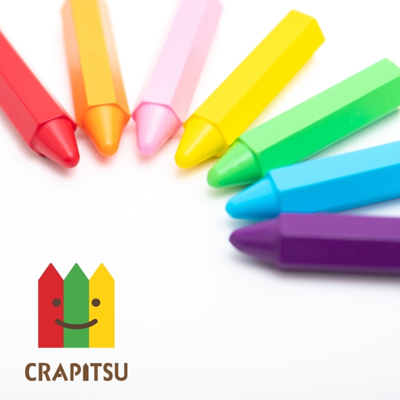 日本 くれぴつ Crapitsu 蜂巢蠟筆 【紙盒 , 8入裝】
