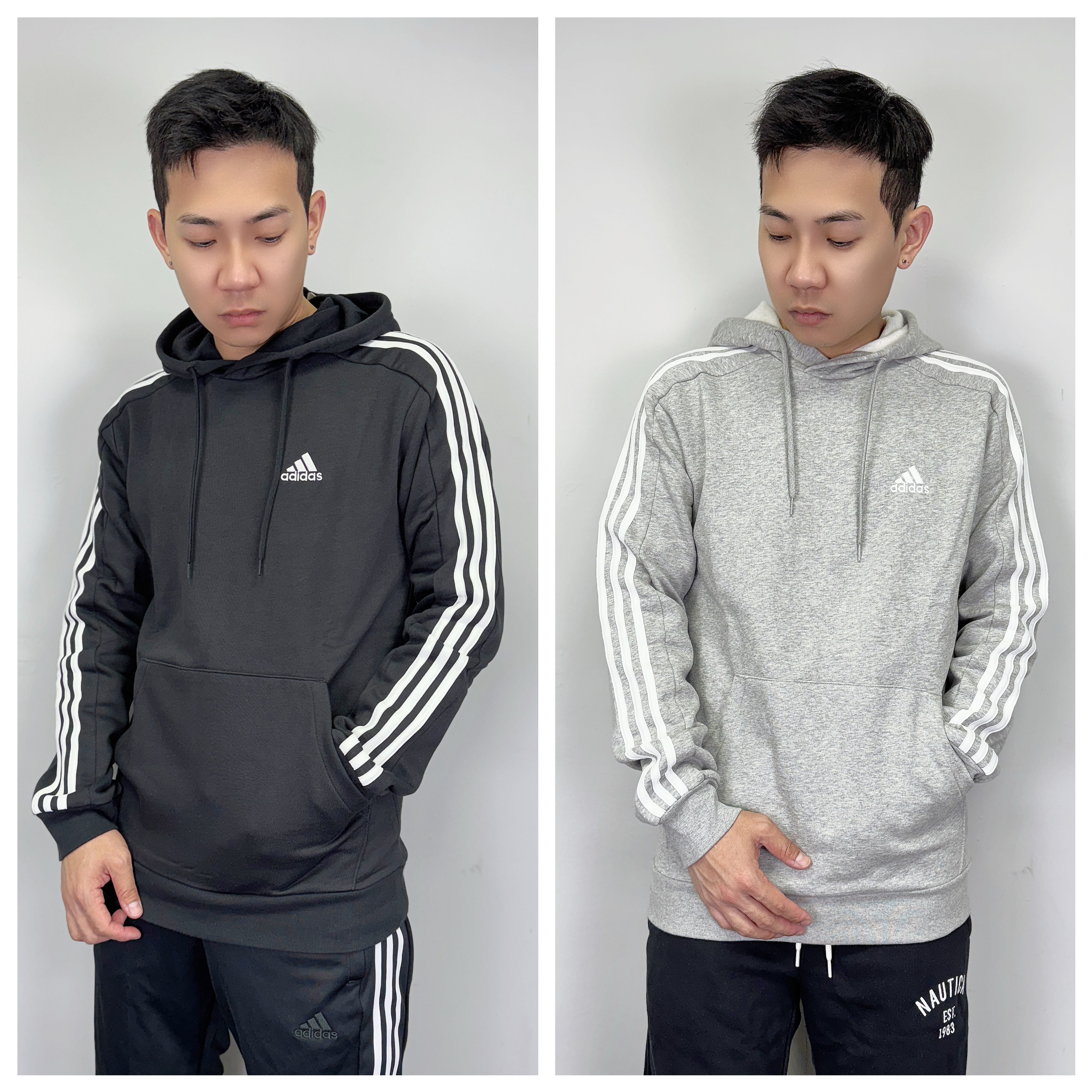 Adidas 愛迪達 經典三線 內刷毛 帽T 長袖