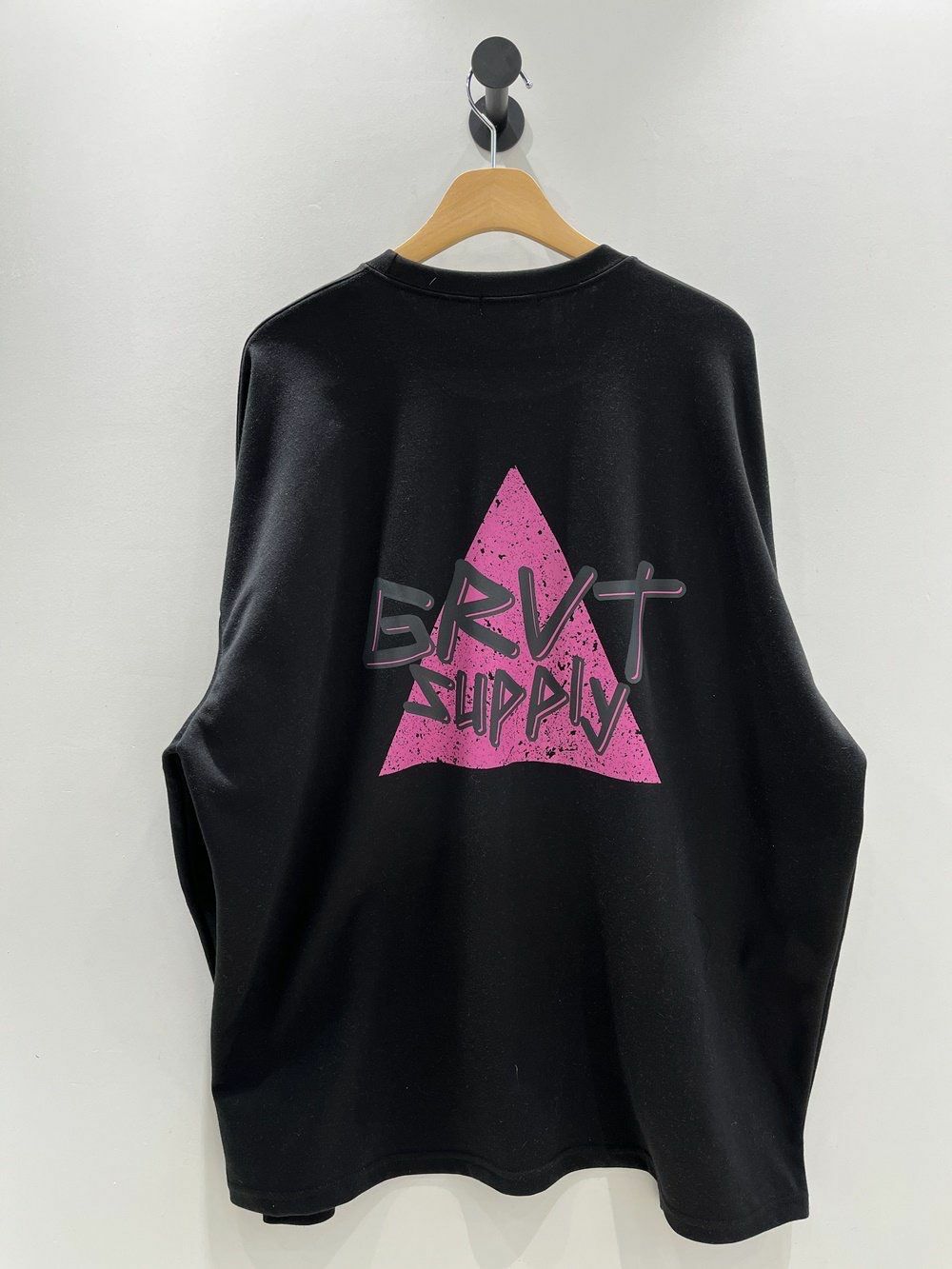 OverSize英文字圖案長袖衫 10.GVTY-0182T