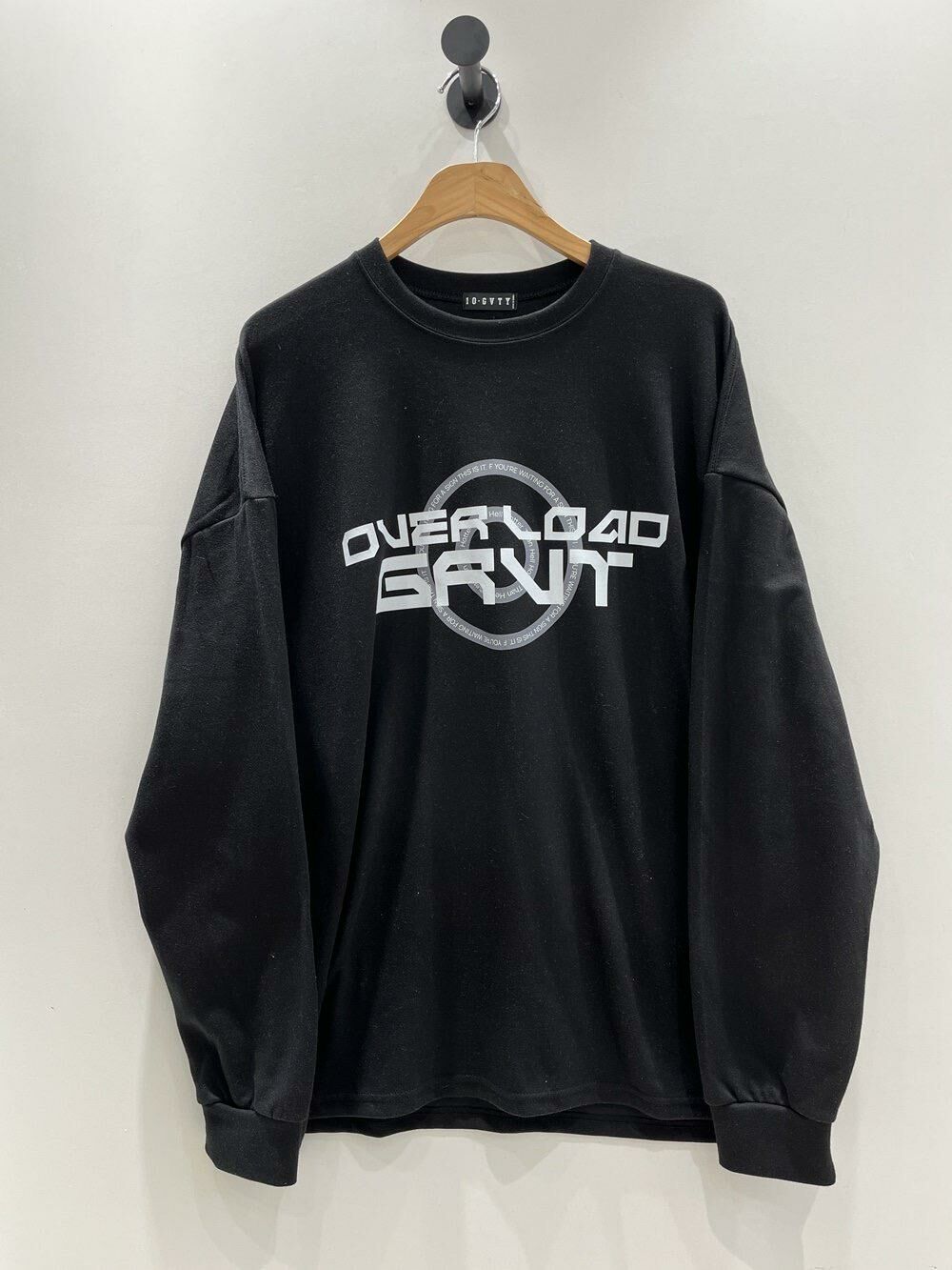 OverSize英文字圖案長袖衫 10.GVTY-0184T