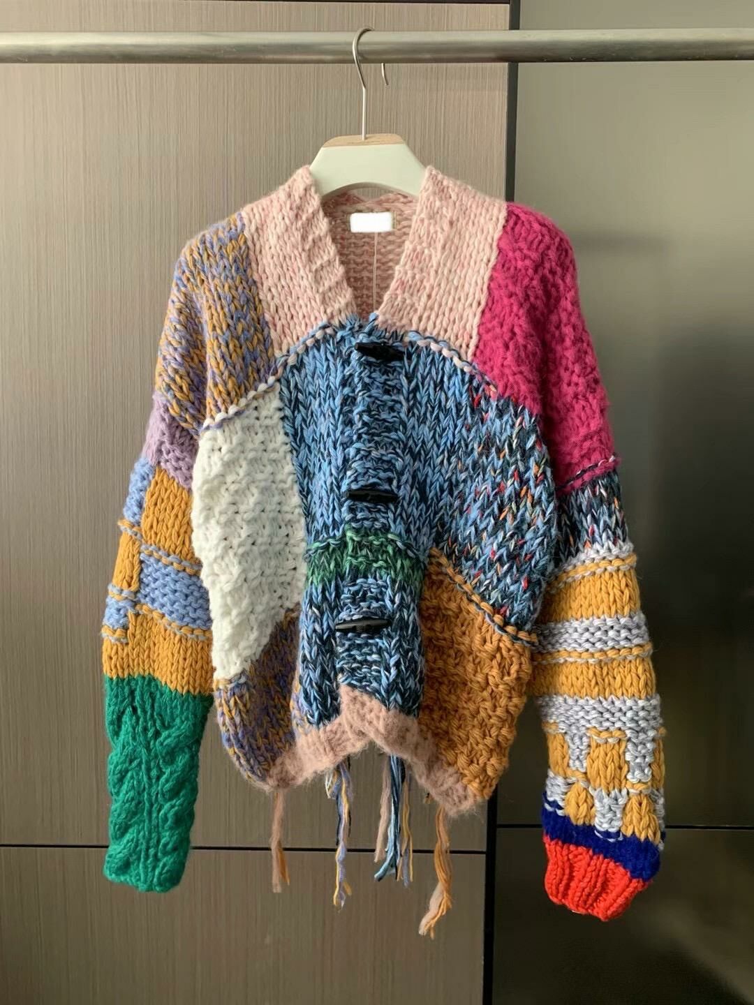 格仔針織外套 JK2615