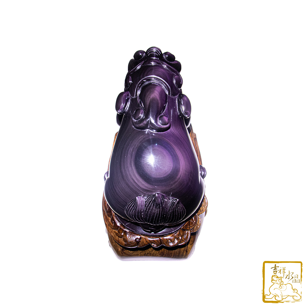 頂級彩虹黑曜石貔貅 4.75kg 納財聚福