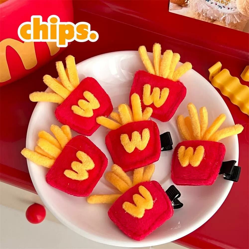 [4 FOR RM10] Artificial French Fries Hair Clip