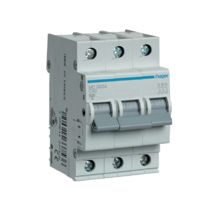 R503 "Hager" MCB's  Type C  6KA  -   3P