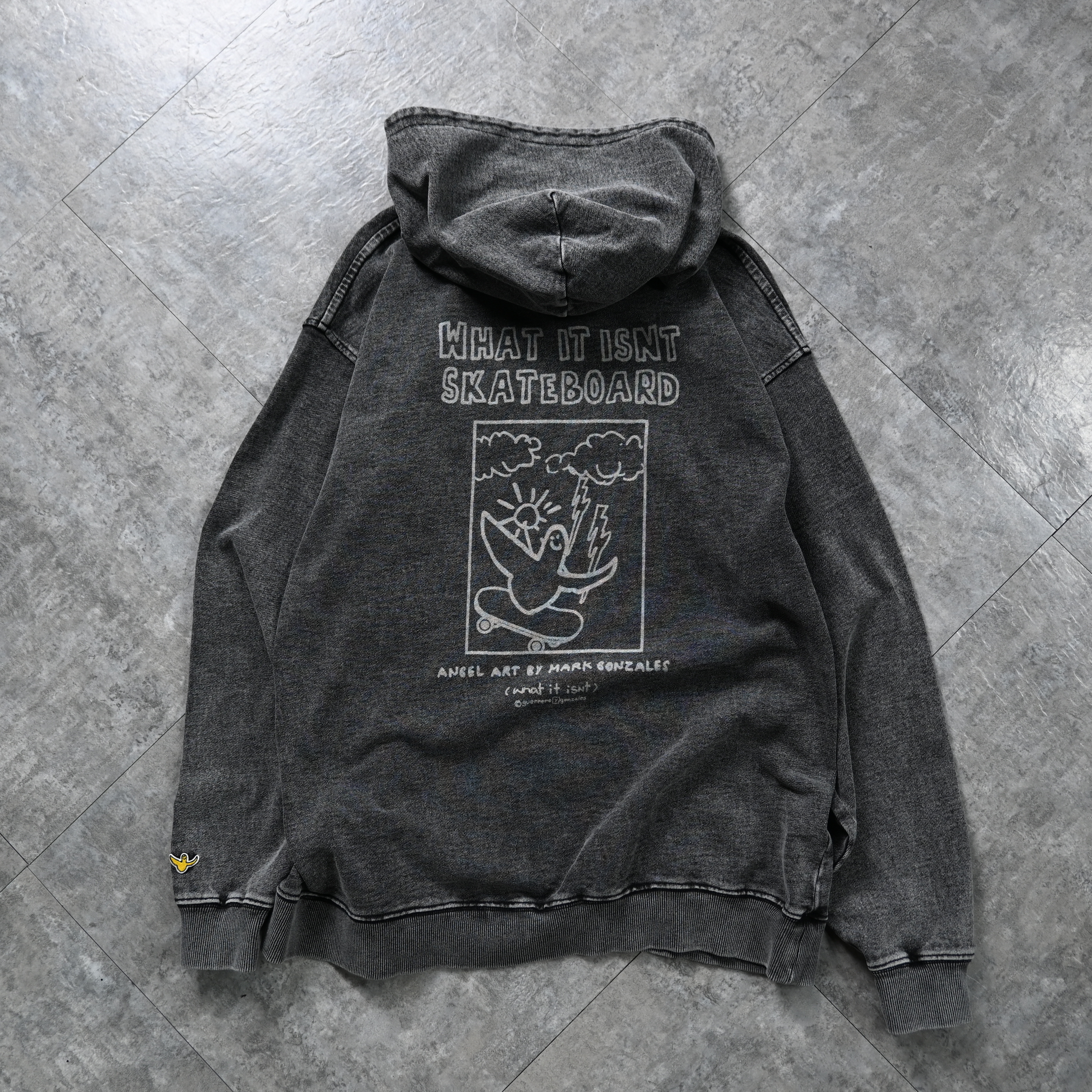 (What it isNt) ART BY MARK GONZALES Indigo pullover hoodie