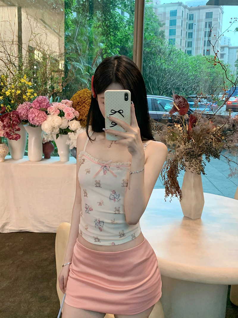 Sweet & Spicy Fitted Teddy Bear Singlet