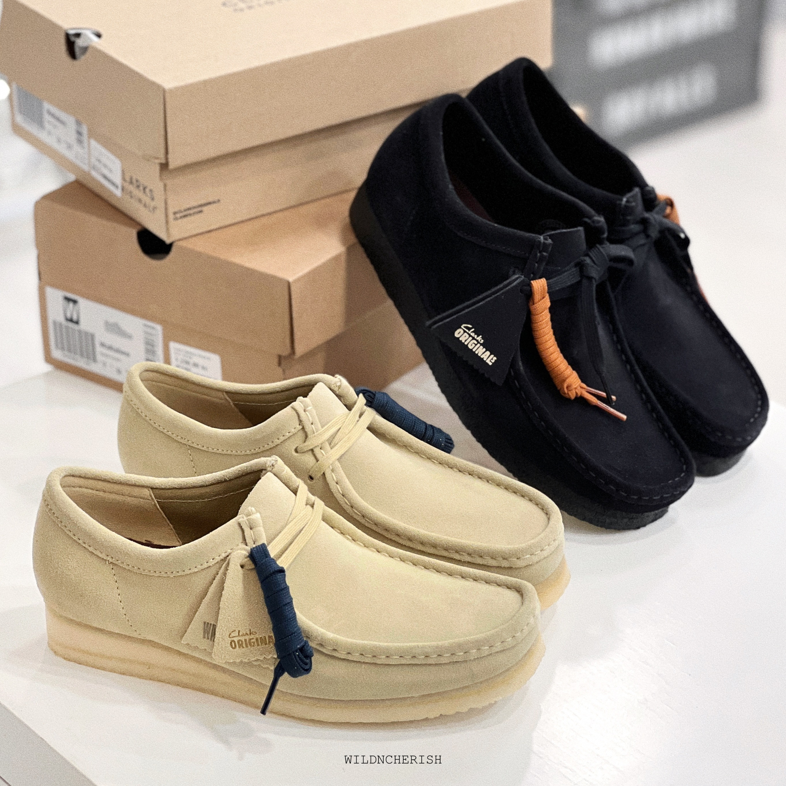現貨 | Clarks Originals Wallabee 麂皮 卡其 黑色