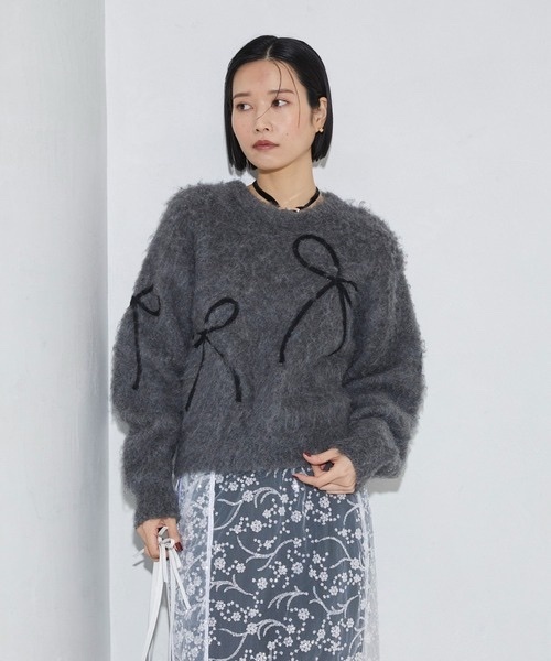 Firsthand / shaggy ribbon knit