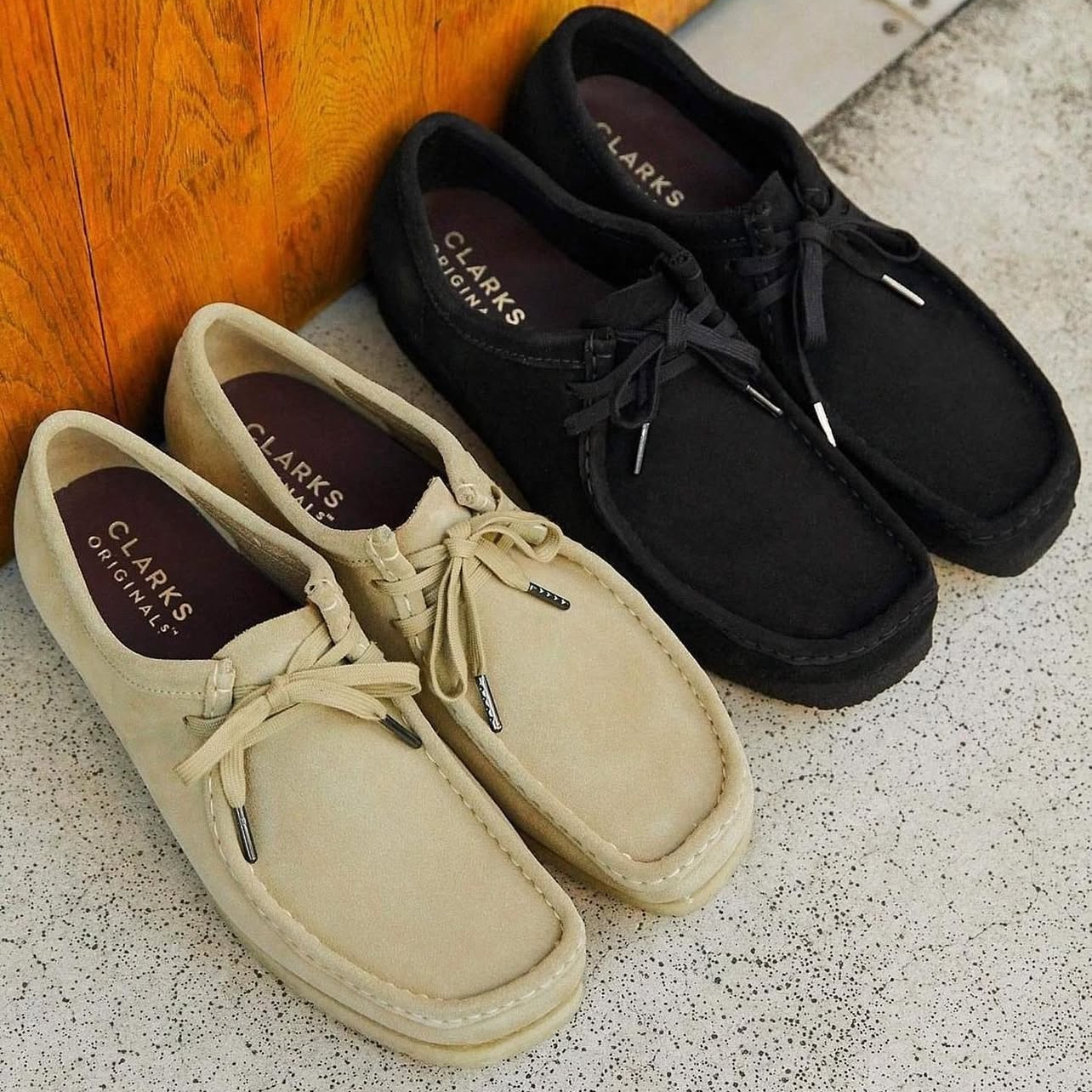 現貨 | Clarks Originals Wallabee 麂皮 卡其 黑色