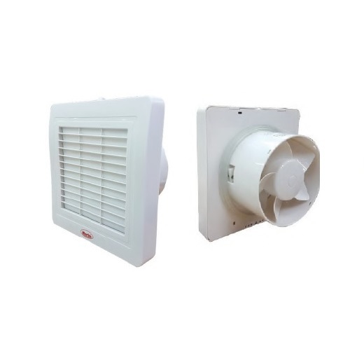 P073  孖寶牌 窗口式抽氣扇(前方後圓)
