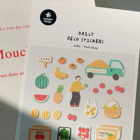 不透明款式 水果店｜SUATELIER 韓國