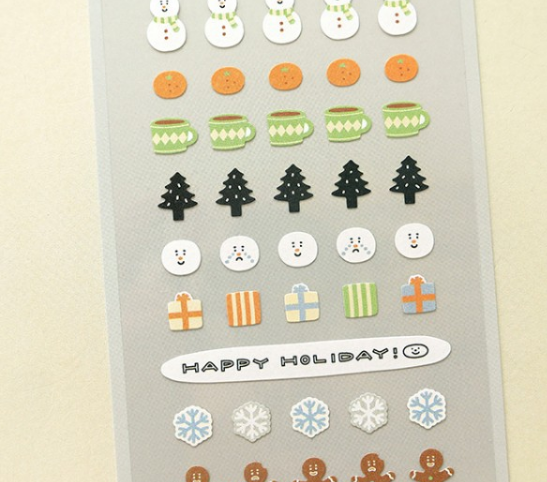 迷你點綴用貼紙 冬日｜ SUATELIER 韓國