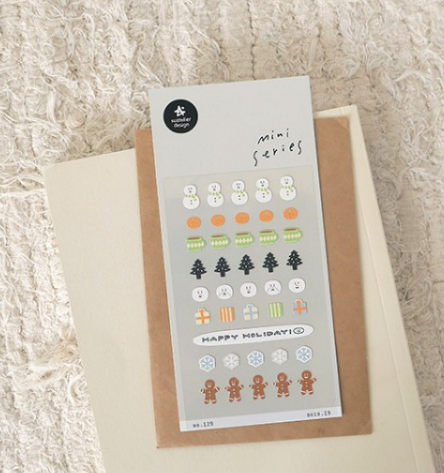 迷你點綴用貼紙 冬日｜ SUATELIER 韓國