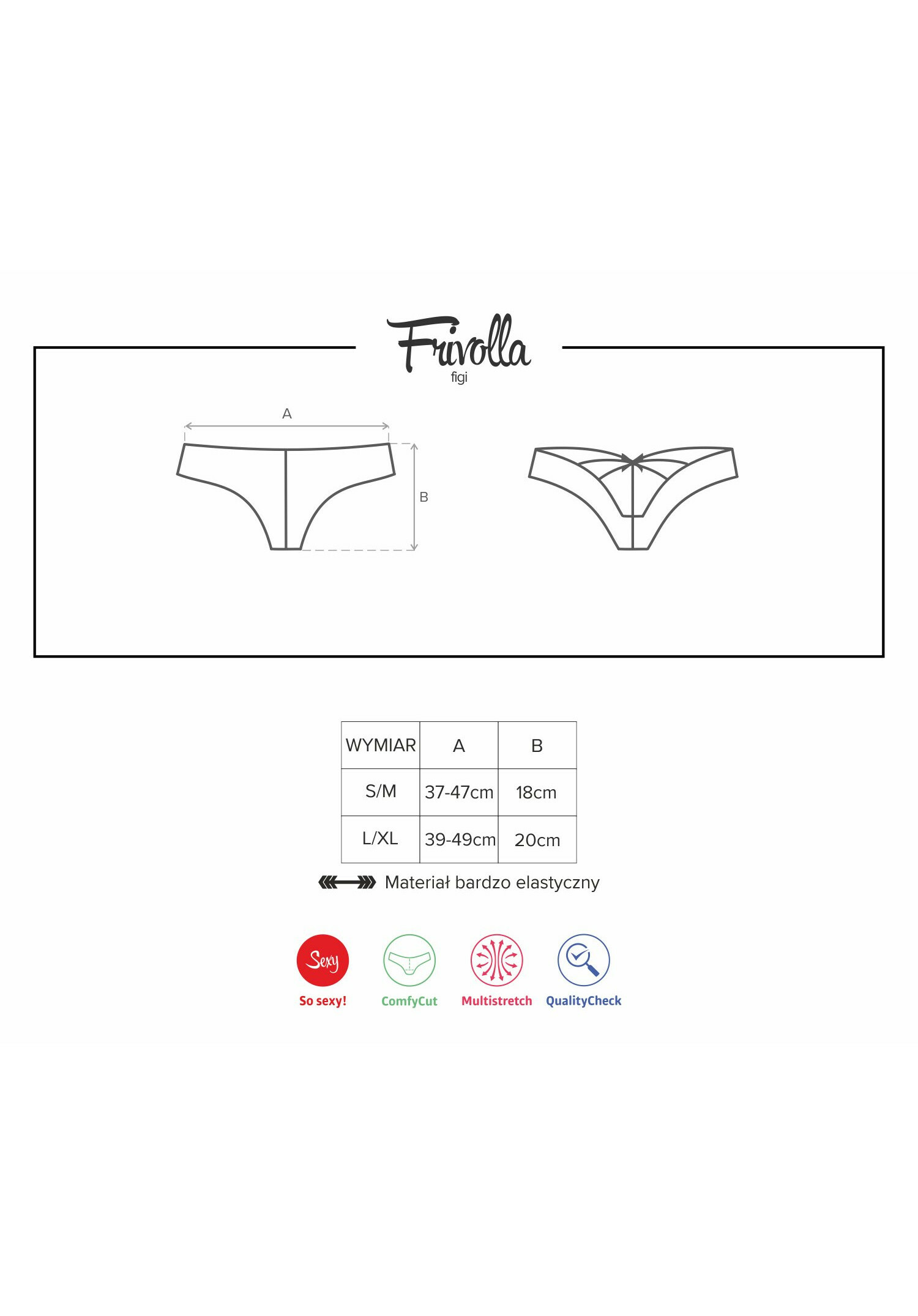 Obsessive - Frivolla panties black - L/XL
