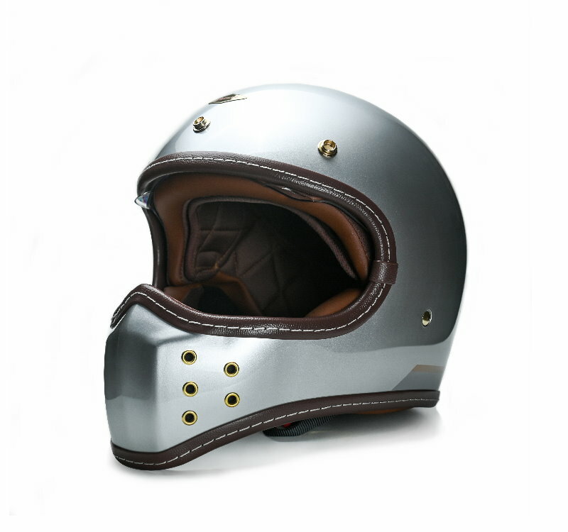 FETURE SIMON 賽門 亮光冰島銀 山車帽 復古帽 全罩