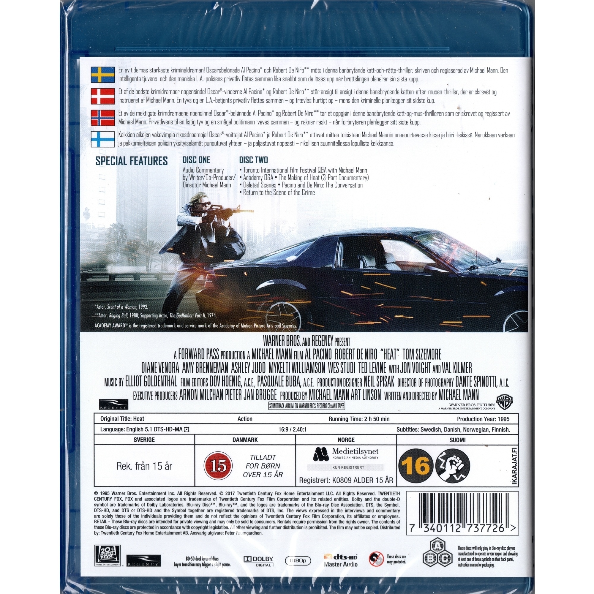 Heat (1995) (2-disc Director's Definitive Edition) (Blu-ray) (Nordic Version)