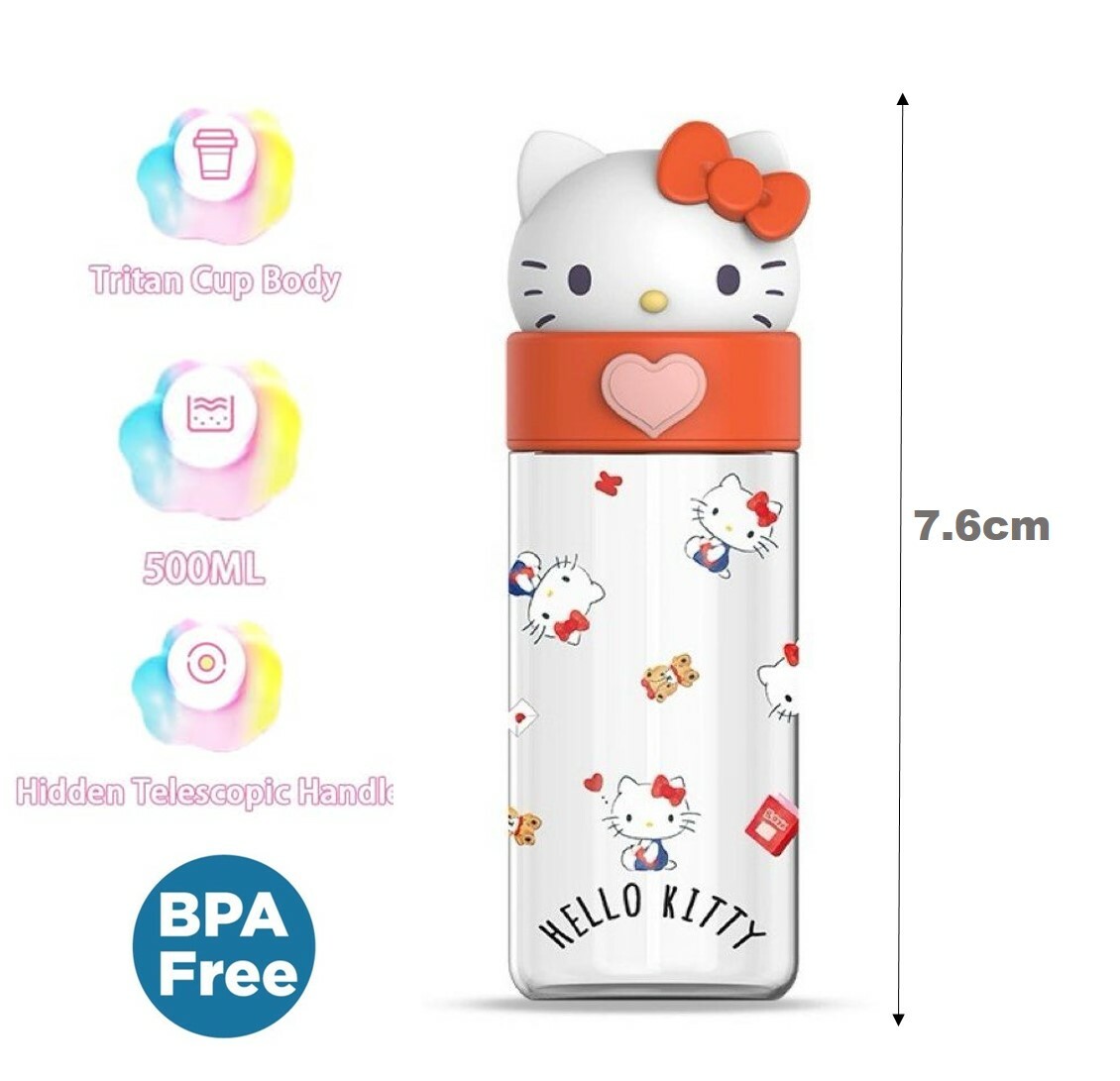 Hello Kitty |3D便攜式水樽(500ml)