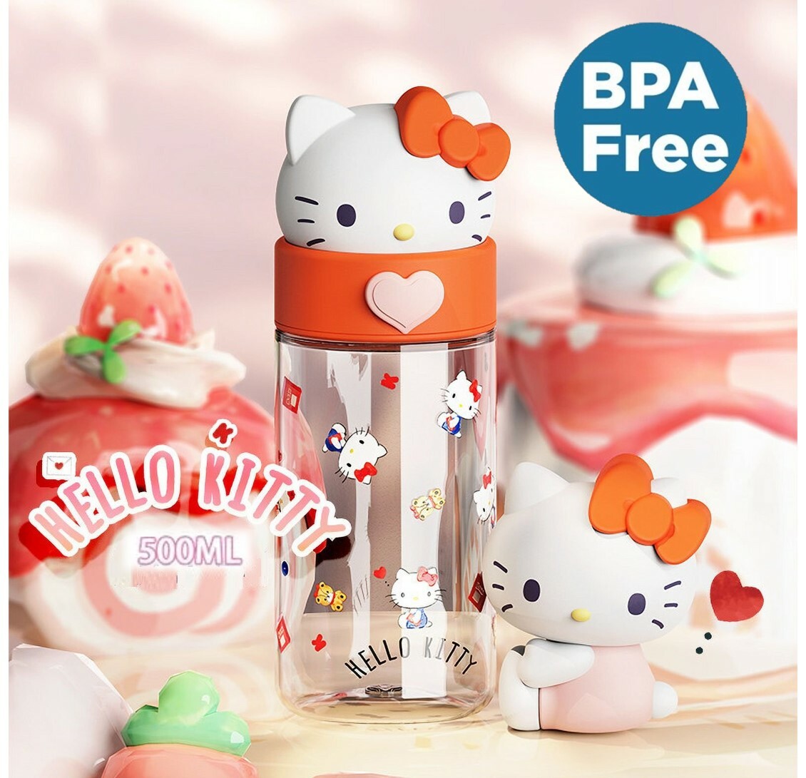 Hello Kitty |3D便攜式水樽(500ml)