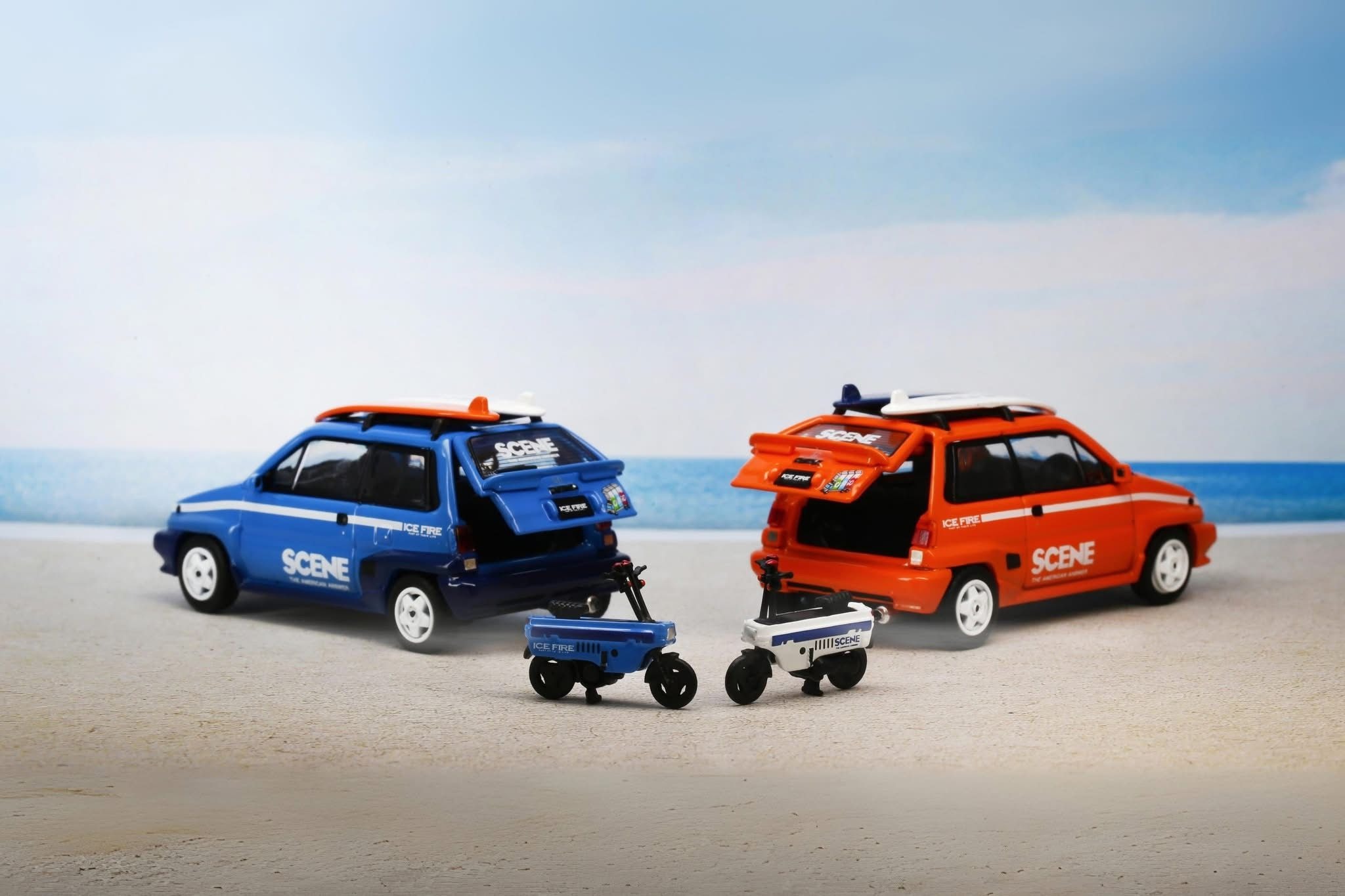 INNO64 1/64 Die-Cast 本田 Honda City Turbo II "ICE FIRE" ORANGE