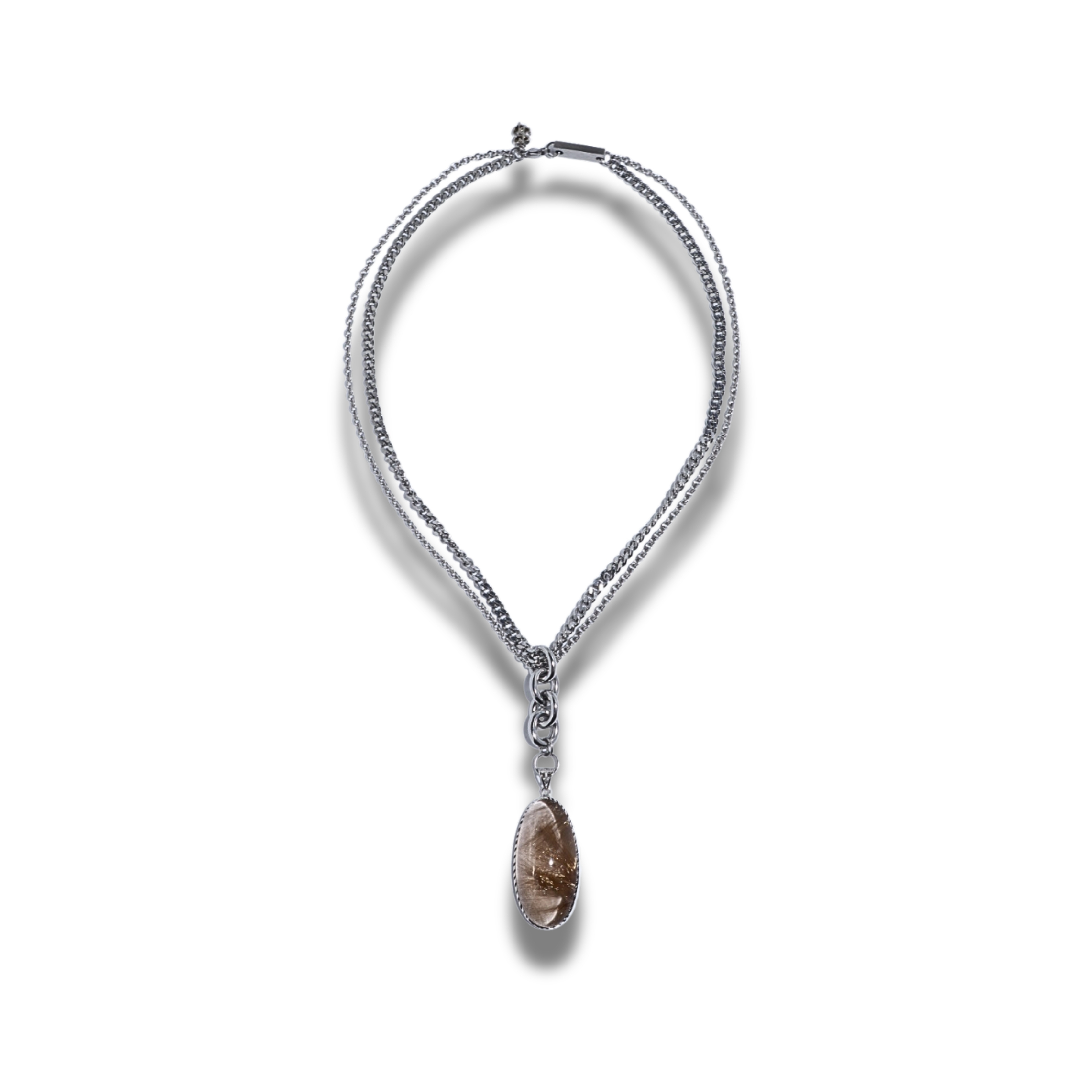 Premium Quality Golden Rutilated Quartz Pendant & Necklace