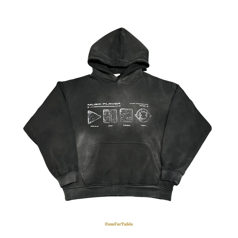 音樂Wonderland內刷毛帽TEE