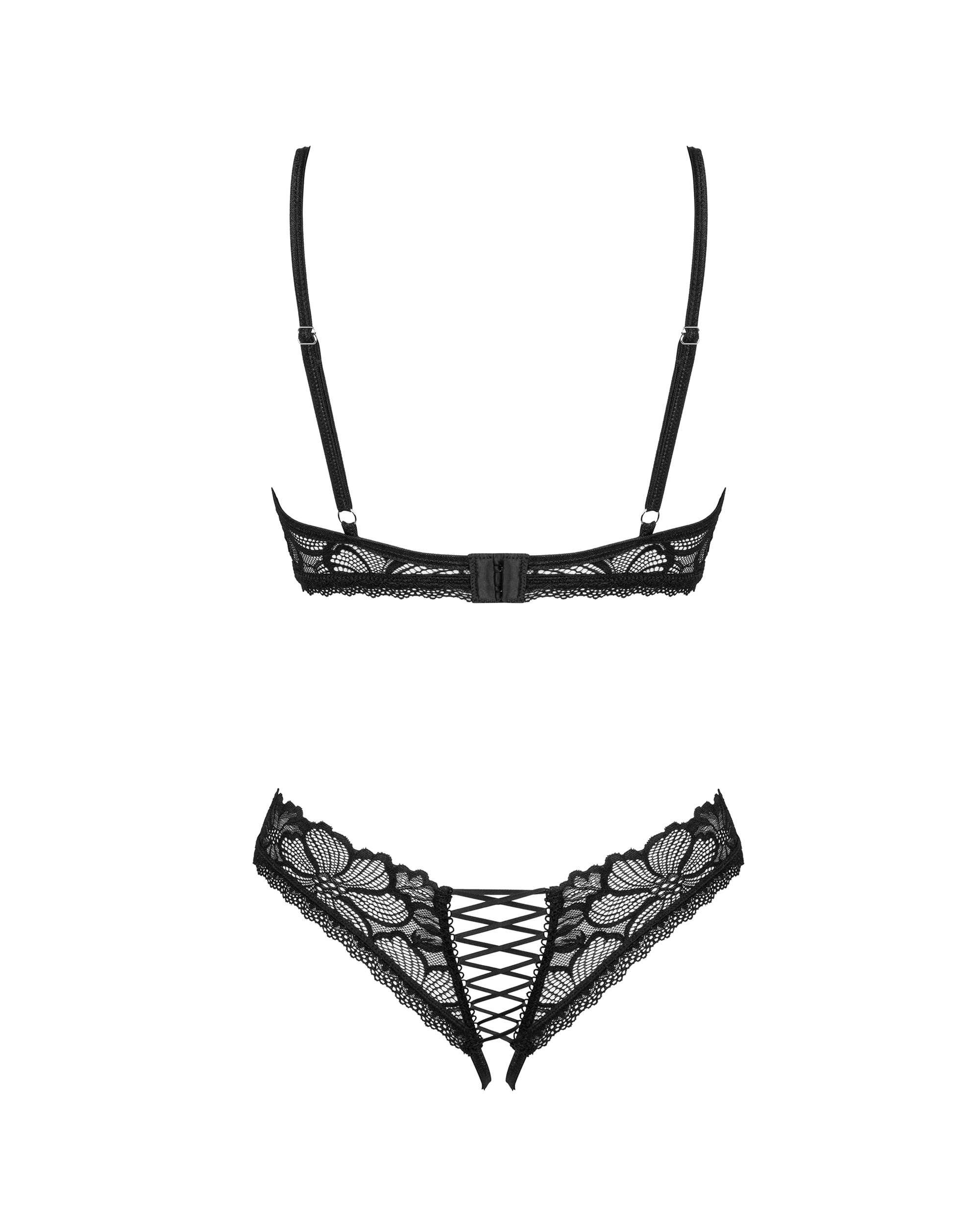 Obsessive - Serafia 2-pcs cupless set - XS/S/XL/XXL