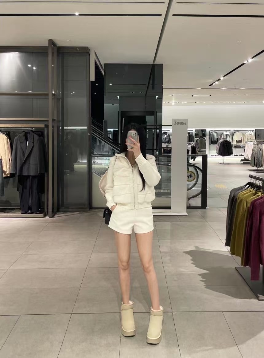 收藏款！氣質白色拼接羽絨 **Special price**