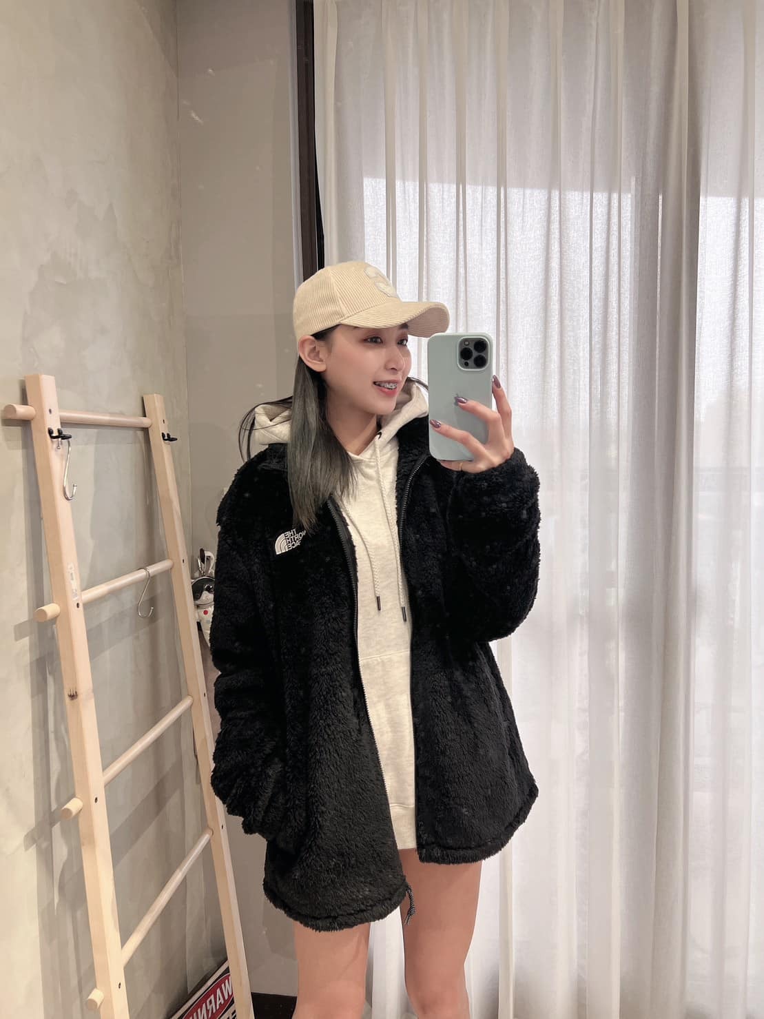 【現貨】 THE NORTH FACE  COMFY 羊羔毛 毛絨外套 保暖 淺藍 淺灰 黑色 中性款 男女 情侶