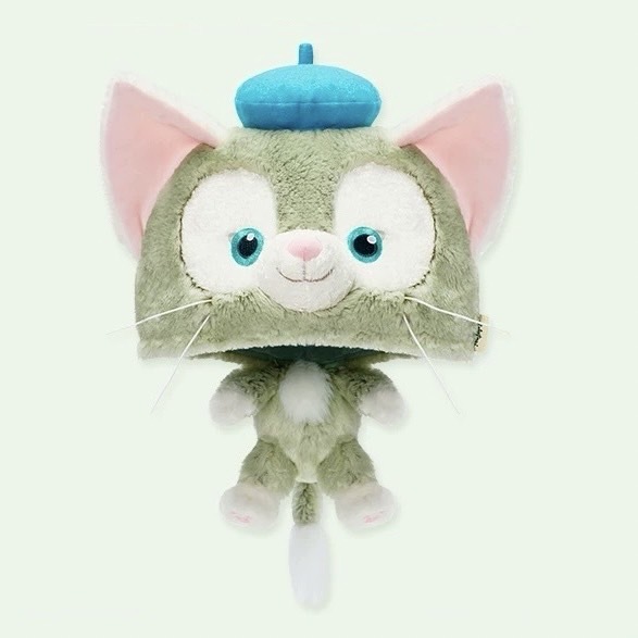 傑拉托尼 畫家貓 Gelatoni 大頭小身體絨毛 造型帽 帽子 頭套 -上海迪士尼樂園
