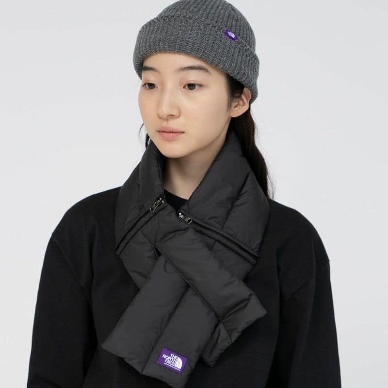 【現貨】THE NORTH FACE 紫標 羽絨圍巾 日本北臉