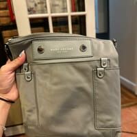 [S] MARC JACOBS 4R4HCR040H02-034 ZIP SHOULDER/CROSSBODY BAG,ROCK GREY, 196611256254 (SMJ449)