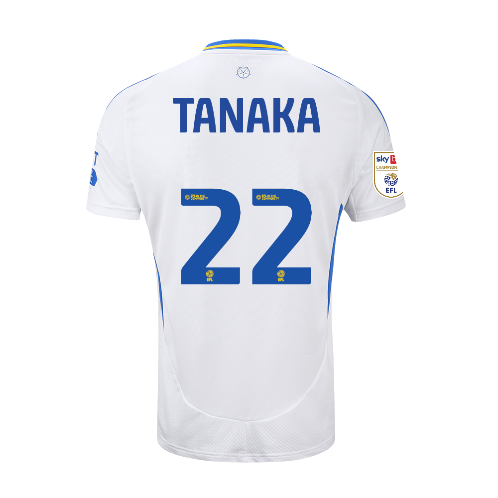 2024 Leeds United Home Shirt with 22 TANAKA