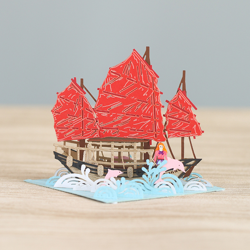 指藝 香港帆船 - FingerART 紙藝模型
