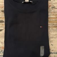 [S] TOMMY HILFIGER LADIES LONG SLEEVE CREWNECK FAVORITE T-SHIRT,NAVY, 76J4889-410 (STH910)