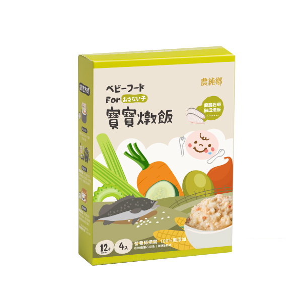農純鄉 龍膽石斑櫛瓜燉飯 150g x 4入 *12m+