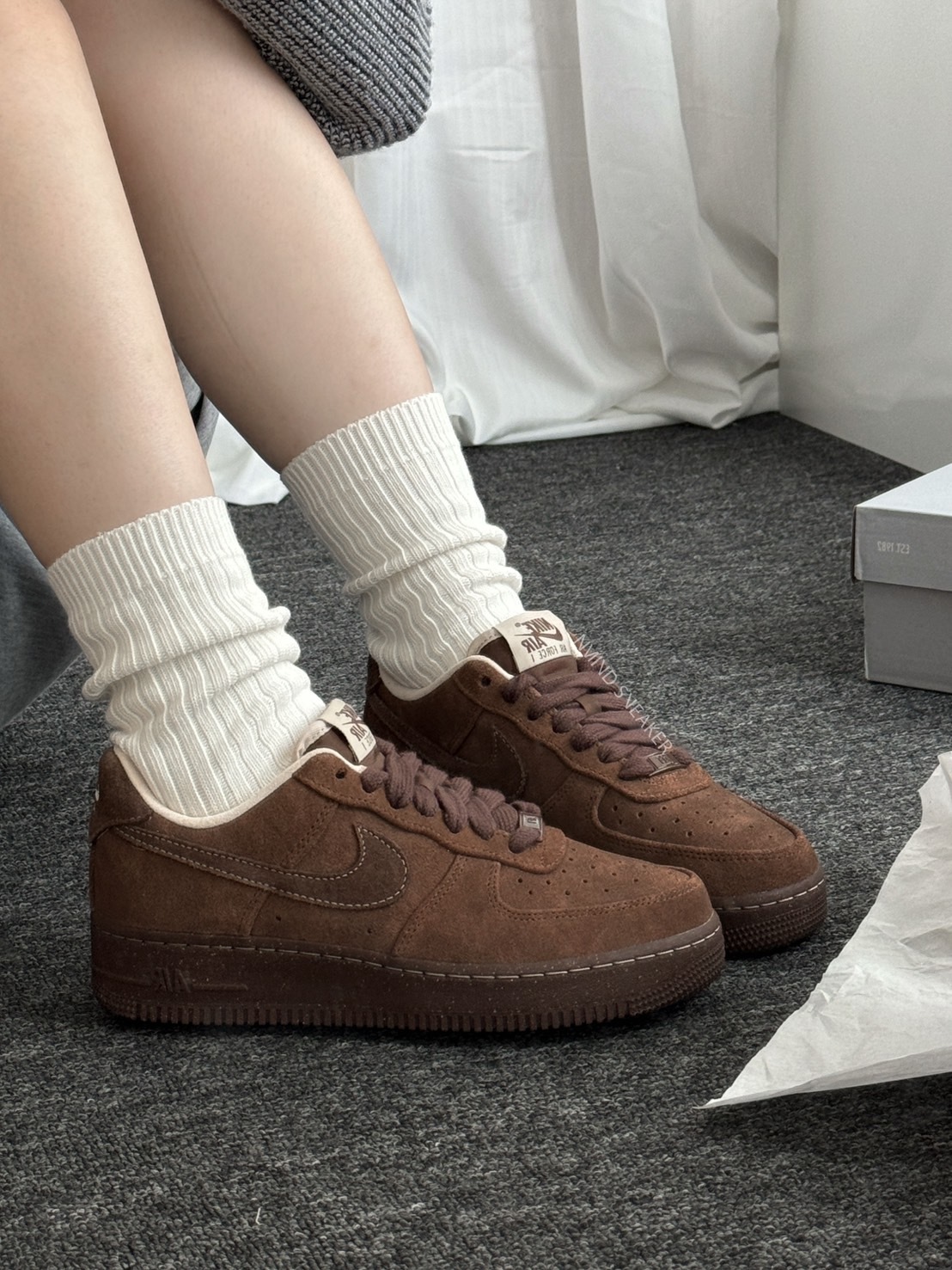 <秋冬必買🤎> NIKE AIR FORCE 1 "CACAO WOW" 摩卡棕