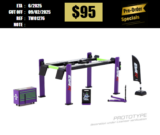 PO-$95 * TARMAC * 1:64 Garage tools set EVA Racing [OD27/01]