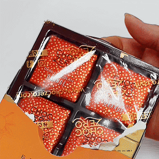 Choczero - 純素橙味黑朱古力方塊 (8粒獨立包裝) #巧克力塊  90g