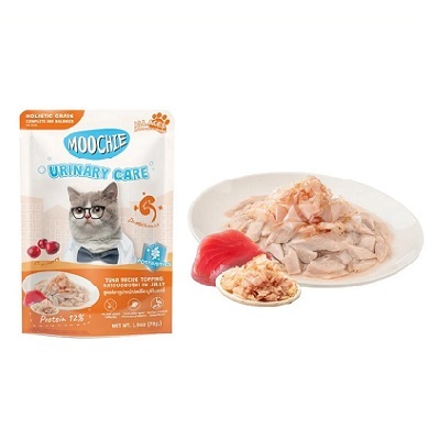 泰國MOOCHIE 貓Postbiotics 泌尿健康 吞拿魚+鰹魚節 70g【原盒12包】