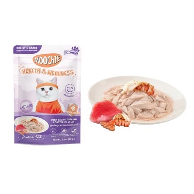 泰國MOOCHIE 貓Postbiotics 保健鎮靜 吞拿魚+龍蝦 70g【原盒12包】