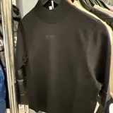 [S] DKNY MOCK NECK LOGO SWEATER,BLACK/BLACK, DJ4R0451-BBL (SD1208)